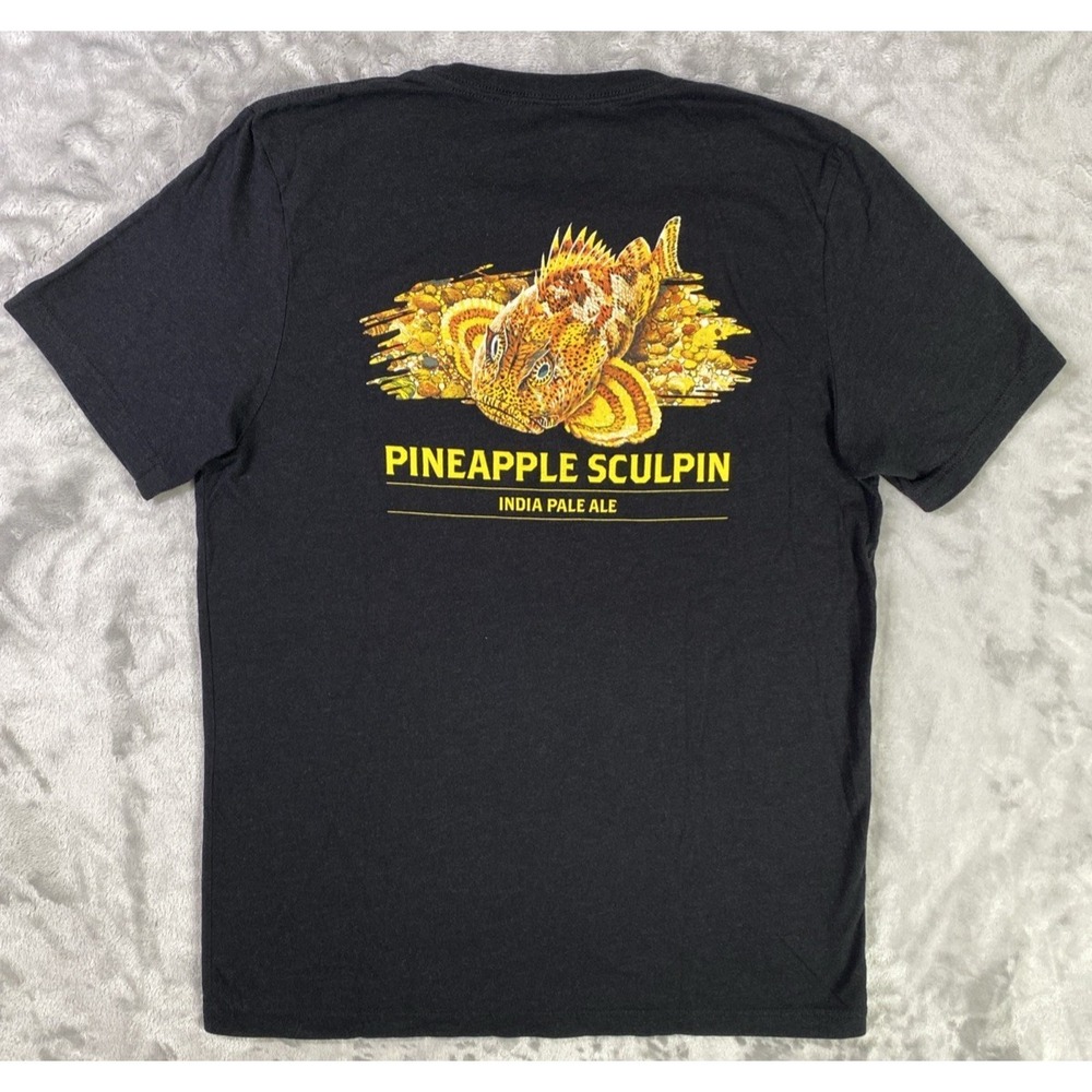 Ballast Point Pineapple Sculpin Shirt Mens L Black San Diego Brewery IPA Graphic